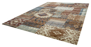 Rizzy Bennington BI4529 ivory/tan/brown Area Rug Angle Shot Feature