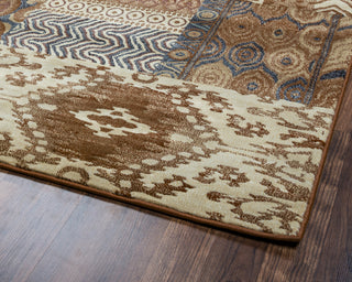 Rizzy Bennington BI4529 ivory/tan/brown Area Rug Corner Shot