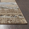 Rizzy Bennington BI5564 ivory brown Area Rug Corner Shot Feature