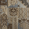 Rizzy Bennington BI5564 ivory brown Area Rug Detail Shot