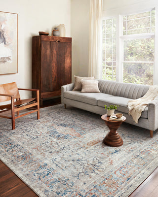 Loloi II Bianca BIA-02 Stone/Multi Area Rug Lifestyle Image Feature