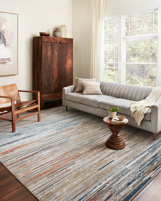 Loloi II Bianca BIA-08 Pebble/Multi Area Rug Lifestyle Image Feature