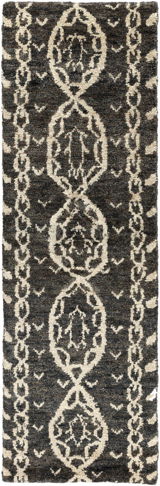 Surya Bjorn BJR-1000 Charcoal Area Rug by Jill Rosenwald 2'6'' x 8' Runner