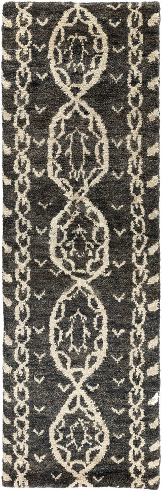 Surya Bjorn BJR-1000 Charcoal Area Rug by Jill Rosenwald 2'6'' X 8' Runner