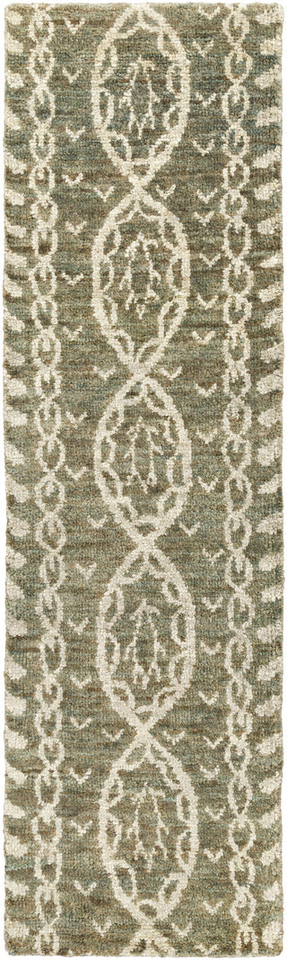 Surya Bjorn BJR-1002 Olive Area Rug by Jill Rosenwald 2'6'' x 8' Runner