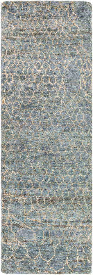 Surya Bjorn BJR-1011 Teal Area Rug by Jill Rosenwald 2'6'' x 8' Runner