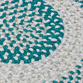 Colonial Mills Blokburst BK57 Teal Area Rug Closeup Image