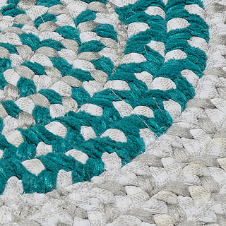 Colonial Mills Blokburst BK57 Teal Area Rug Detail Image