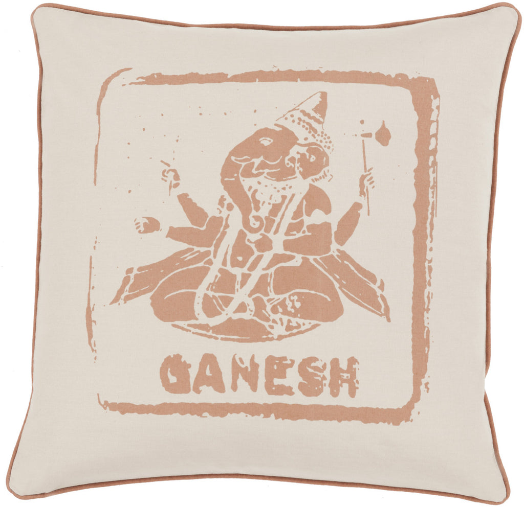 Surya Big Kid Blocks Ganesh BKB-002 Pillow by Mike Farrell 20 X 20 X 5 Poly filled