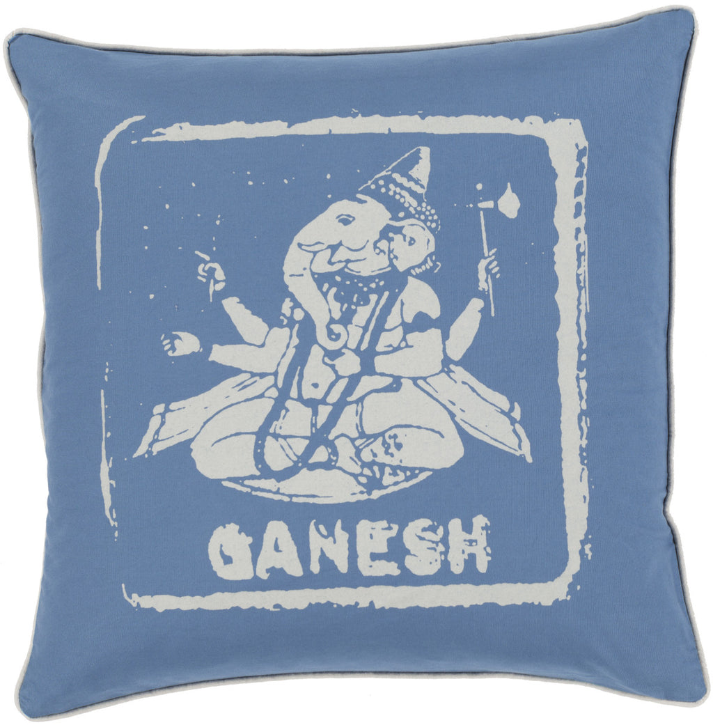 Surya Big Kid Blocks Ganesh BKB-003 Pillow by Mike Farrell 18 X 18 X 4 Poly filled