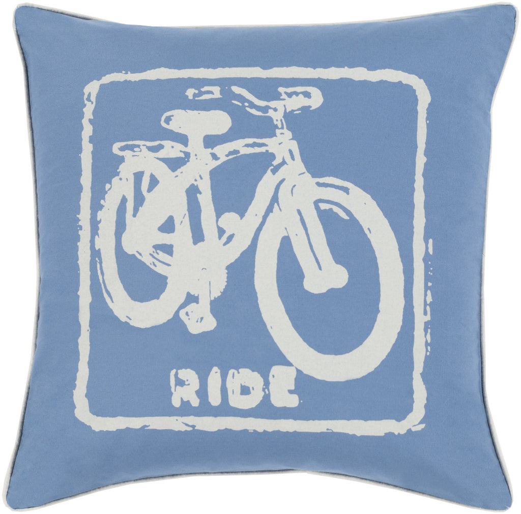 Surya Big Kid Blocks Ride BKB-017 Pillow by Mike Farrell 18 X 18 X 4 Poly filled