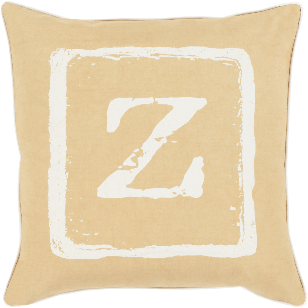Surya Big Kid Blocks 'Z' BKB-032 Pillow by Mike Farrell 18 X 18 X 4 Poly filled