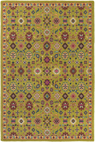 Bukhara BKR-1000 Green Machine Woven Area Rug by Surya 5'3'' X 7'6''