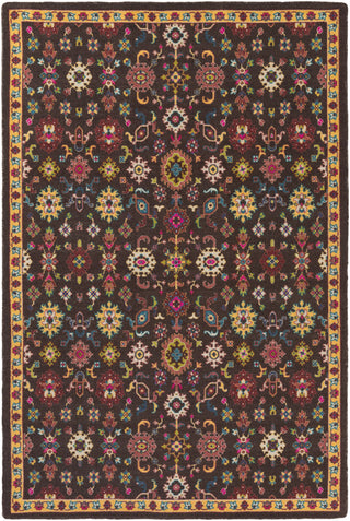 Bukhara BKR-1001 Black Machine Woven Area Rug by Surya 5'3'' X 7'6''