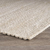 LR Resources Bleached Naturals Contemporary Jute Bleach / Ivory Area Rug Corner Image