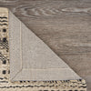 LR Resources Bleached Naturals Black Chevron Area Rug Backing Image
