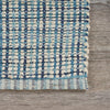 LR Resources Bleached Naturals Persian Blue Jute Area Rug Angle Image