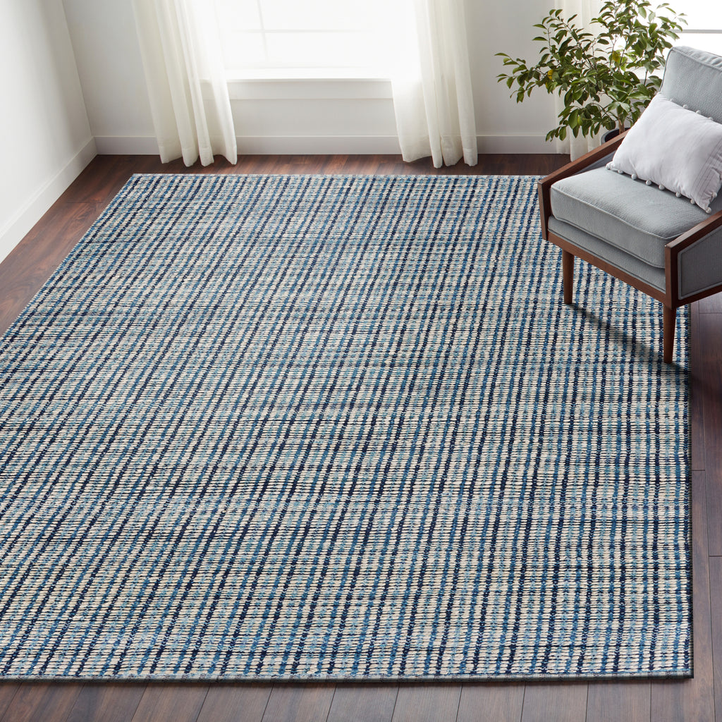 LR Resources Bleached Naturals Persian Blue Jute Area Rug Lifestyle Image Feature