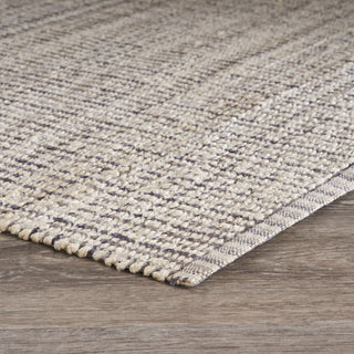 LR Resources Bleached Naturals Coffee Jute Bleach / Brown Area Rug Corner Image