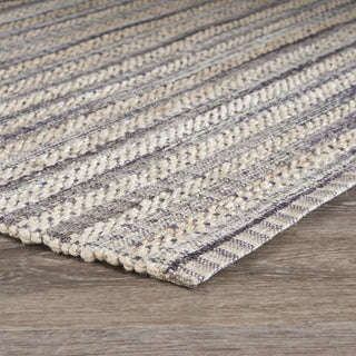 LR Resources Bleached Naturals Mocha Oasis Jute Bleach / Brown Area Rug Corner Image