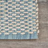 LR Resources Bleached Naturals Toned Blue Jute Area Rug Angle Image