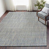 LR Resources Bleached Naturals Toned Blue Jute Area Rug Lifestyle Image