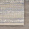LR Resources Bleached Naturals Touch of Sky Jute Area Rug Angle Image