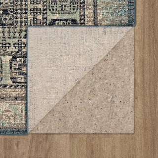 Karastan Estate Bleinhem Blue Area Rug Back Image