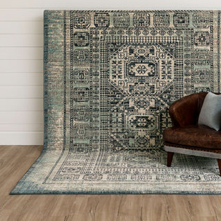 Karastan Estate Bleinhem Blue Area Rug Lifestyle Image