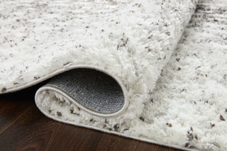 Loloi II Bliss Shag BLS-01 Grey/White Area Rug Pile Image