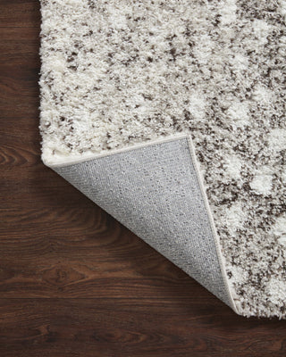 Loloi II Bliss Shag BLS-01 Grey/White Area Rug Backing Image