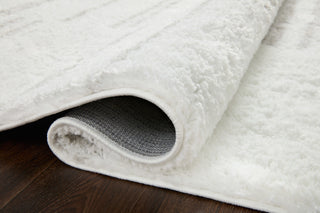 Loloi II Bliss Shag BLS-02 White/Grey Area Rug Pile Image