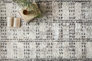 Loloi II Bliss Shag BLS-03 Cream/Grey Area Rug Lifestyle Image Feature