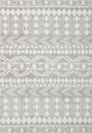 Loloi II Bliss Shag BLS-05 Grey/White Area Rug main image