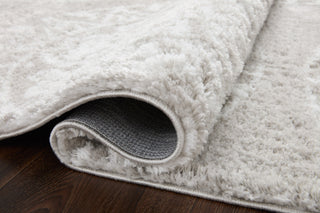 Loloi II Bliss Shag BLS-06 Grey/White Area Rug Pile Image