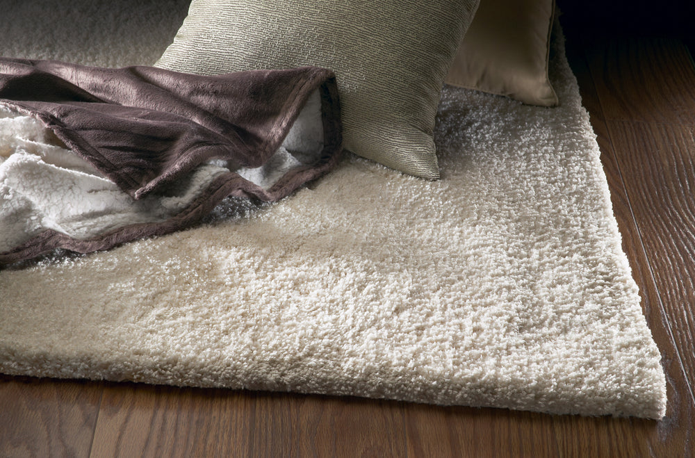 KAS Bliss 1550 Ivory Shag Area Rug Featured