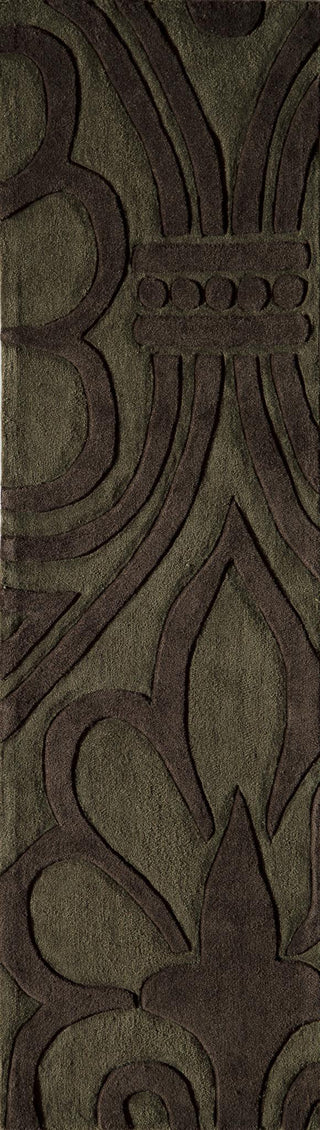 Momeni Bliss BS-07 Olive Area Rug Closeup