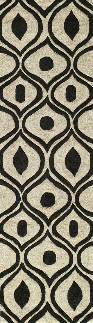 Momeni Bliss BS-09 Black Area Rug Runner