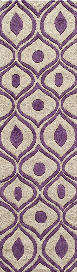 Momeni Bliss BS-09 Purple Area Rug Closeup