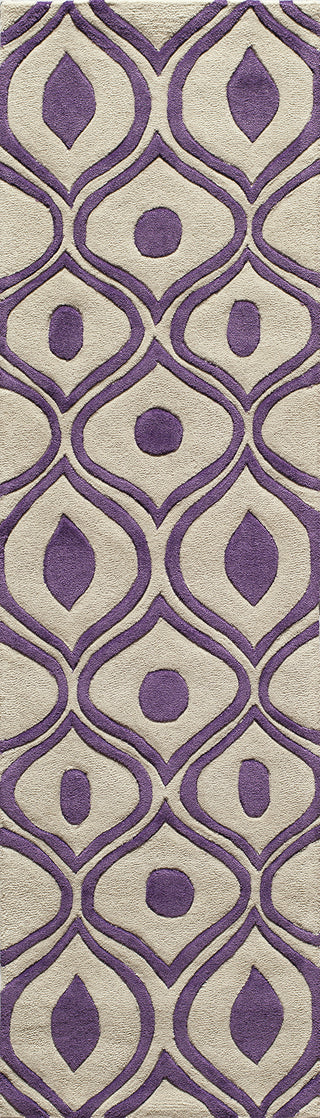 Momeni Bliss BS-09 Purple Area Rug Runner