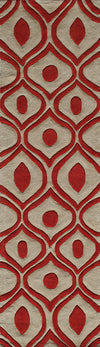 Momeni Bliss BS-09 Red Area Rug Closeup