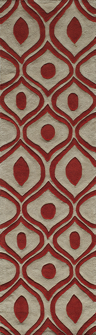 Momeni Bliss BS-09 Red Area Rug Runner