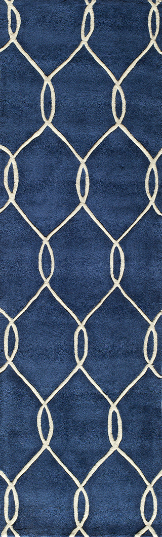 Momeni Bliss BS-12 Navy Area Rug Runner