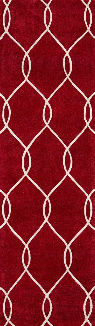 Momeni Bliss BS-12 Red Area Rug Runner