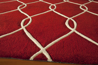 Momeni Bliss BS-12 Red Area Rug Closeup