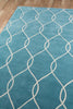 Momeni Bliss BS-12 Teal Area Rug Corner Shot Feature