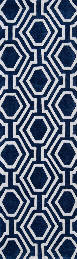 Momeni Bliss BS-21 Navy Area Rug Runner