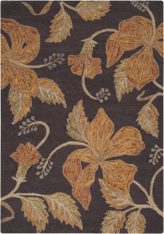 Surya Blooming BLM-7001 Chocolate Area Rug 5' x 8'