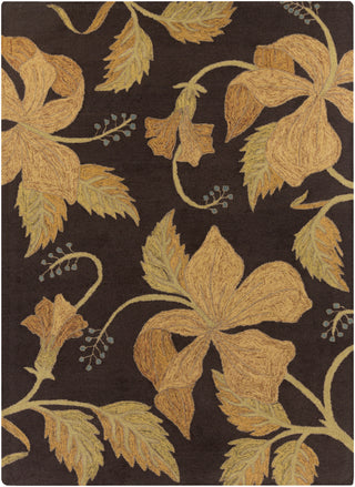 Surya Blooming BLM-7001 Chocolate Hand Tufted Area Rug 8' X 11'