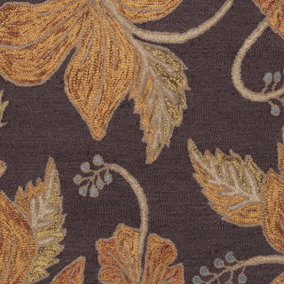 Surya Blooming BLM-7001 Chocolate Hand Tufted Area Rug Sample Swatch